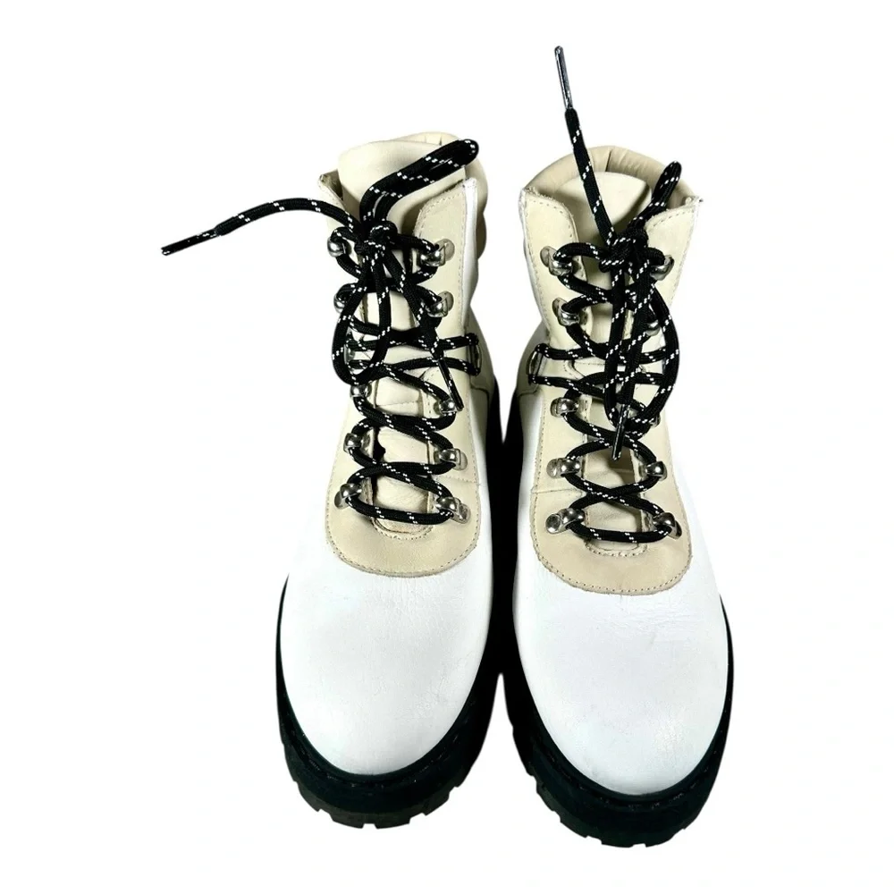 & Other Stories Women’s Leather Lace-Up Hiking Boots US 7 - Picture 5 of 16